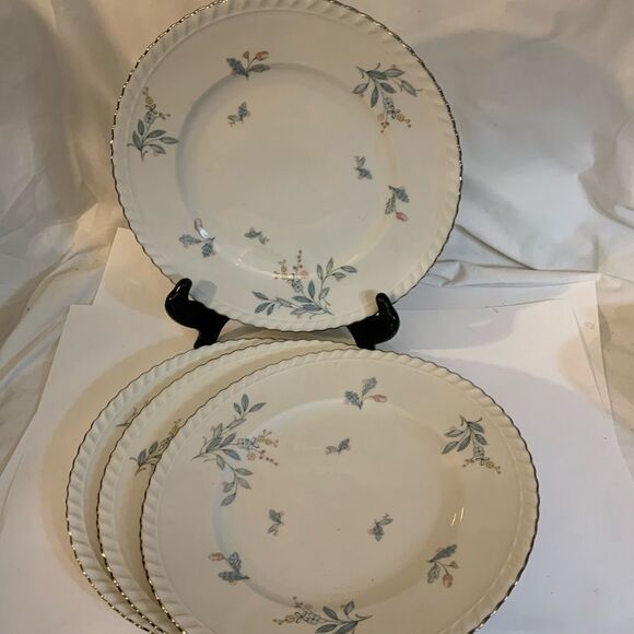 4 Laurel Oak Franconia Krautheim 10 3/4" Dinner Plates Selb Bavaria Germany A1 - Picture 1 of 6